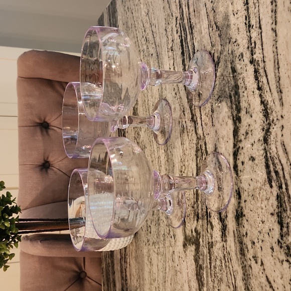 Margarita Glasses, Outdoor Clear Plastic, Lot of 4 - Picture 2 of 9